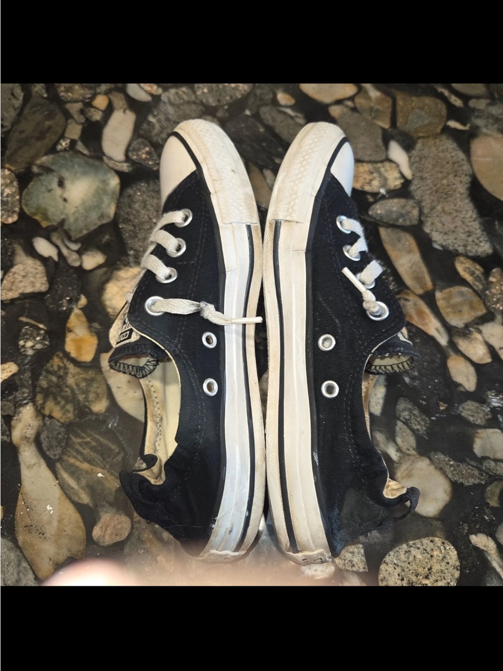 Converse Chuck Taylor All Star Shoreline Slip On Women Black Sneakers Size 7 - Picture 5 of 8